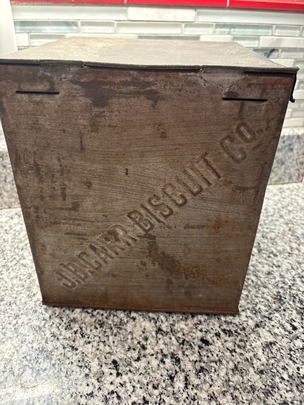 Vintage biscuit box